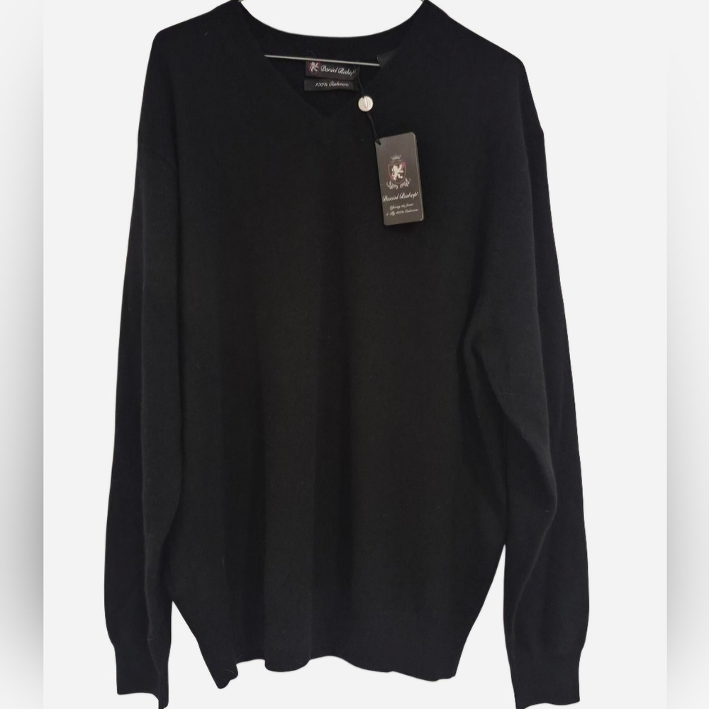 Elegent 100% Cashmere Mens V-Neck Sweater